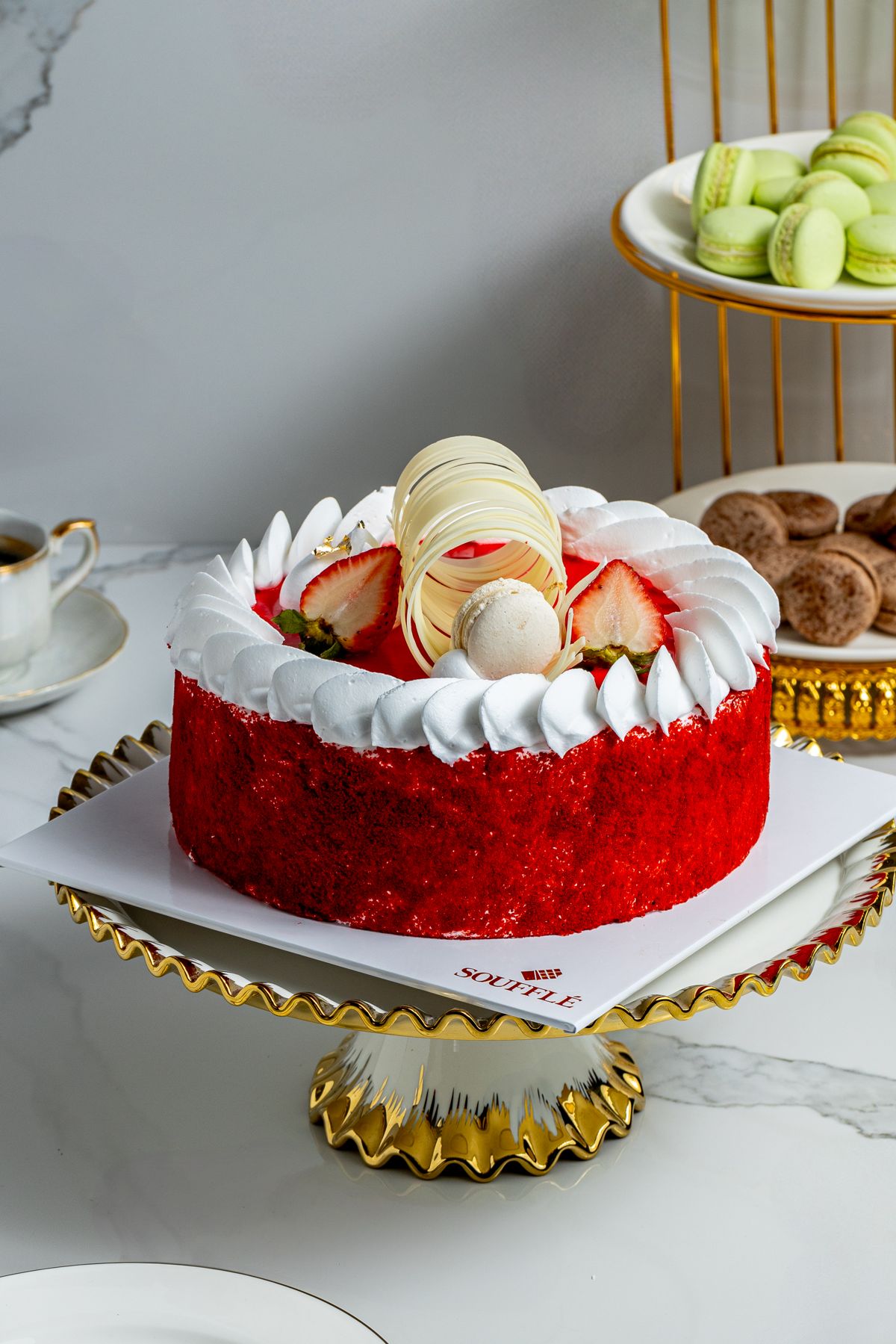 Red velvet celebration cake
